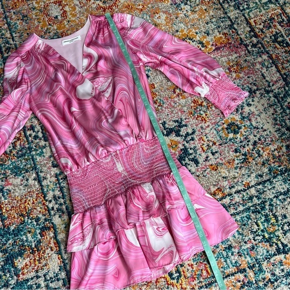 Amanda Uprichard Arber Dress in Pink Swirl - Picture 11 of 15